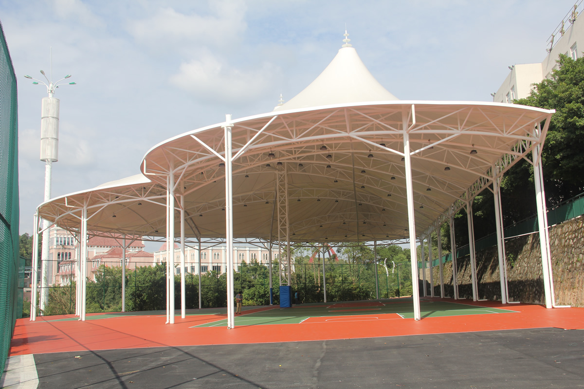 广东体育职业技术学院灯光球场膜结构工程