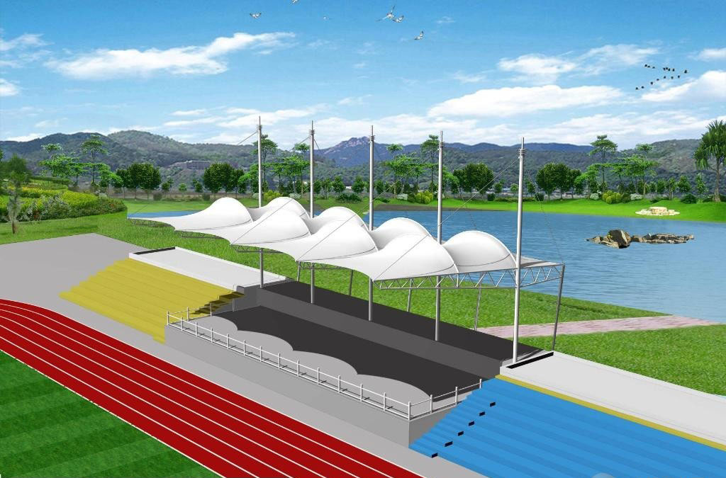 体育看台都采用膜结构的特点